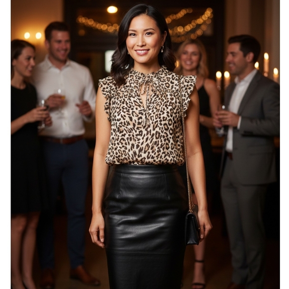 J. Crew Tops - J. Crew Leopard Print Blouse